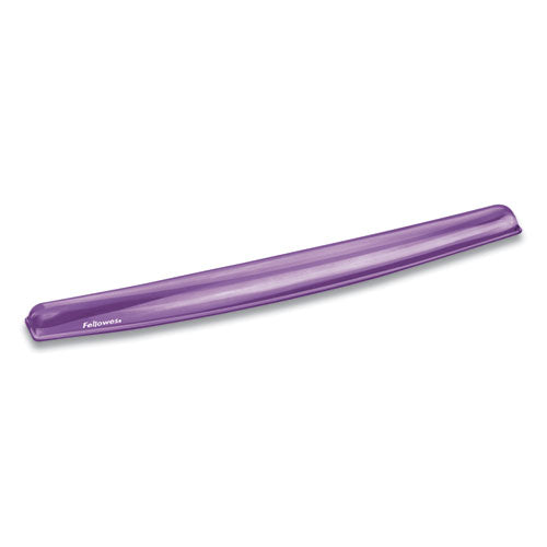 Image of Fellowes® 91437 Gel Crystals Keyboard Wrist Rest, 18.5 x 2.25, Purple