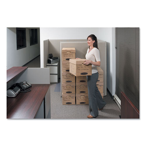 Image of Bankers Box® 7150001 Filing Box, Letter/legal Files, 13" X 16.25" X 12", Kraft, 25/carton