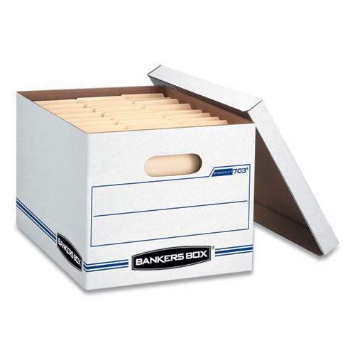 Image of Bankers Box® 0070333 Stor/file Basic-Duty Storage Boxes, Letter/legal Files, 12" X 16.25" X 10.5", White, 20/carton