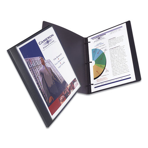 Image of Avery® 47781 Lay Flat View Report Cover, Flexible Fastener, 0.5" Capacity, 8.5 X 11, Clear/gray