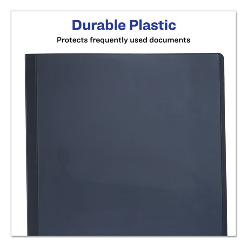 Image of Avery® 47781 Lay Flat View Report Cover, Flexible Fastener, 0.5" Capacity, 8.5 X 11, Clear/gray