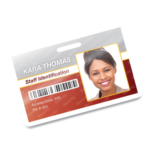 Image of Fellowes® 52050 Laminating Pouches, 7 Mil, 3.88" X 2.63", Gloss Clear, 100/pack