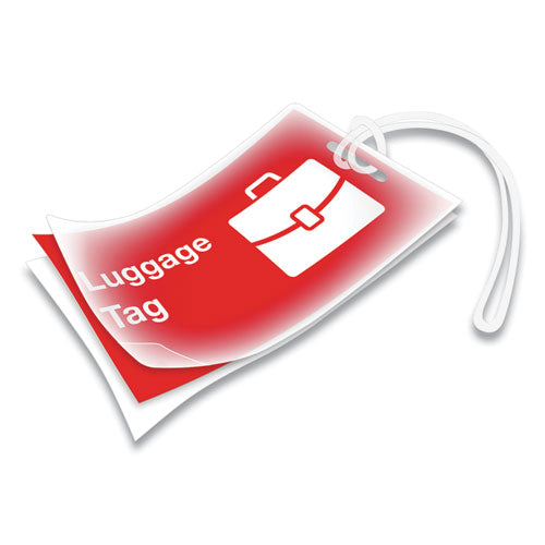 Image of Fellowes® 52034 Laminating Pouches, 5 Mil, 4.25" X 2.5", Gloss Clear, 50/pack