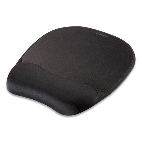 Image of Fellowes® 9176501 Memory Foam Mouse Pad with Wrist Rest, 7.93 x 9.25, Black