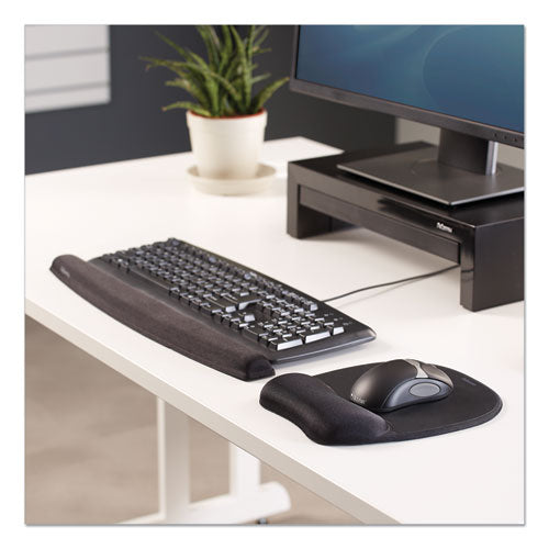 Image of Fellowes® 9178201 Memory Foam Keyboard Wrist Rest, 19.31 x 2.31, Black