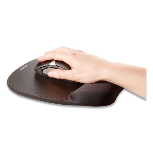 Image of Fellowes® 9176501 Memory Foam Mouse Pad with Wrist Rest, 7.93 x 9.25, Black