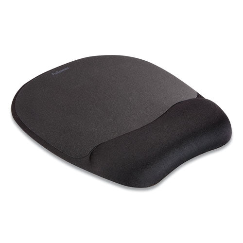 Image of Fellowes® 9176501 Memory Foam Mouse Pad with Wrist Rest, 7.93 x 9.25, Black