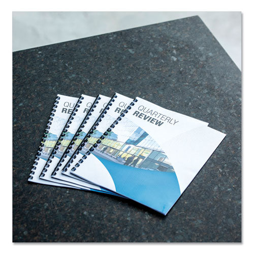 Image of Fellowes® 52507 Plastic Comb Bindings for 11 x 8.5 Documents, 19 Rings, 0.31" (40-Sheet) Capacity, Black, 100/Pack