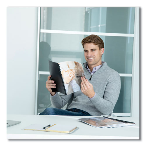 Image of Fellowes® 52367 Plastic Comb Bindings for 11 x 8.5 Documents, 19 Rings, 0.75" (150-Sheet) Capacity, Black, 100/Pack