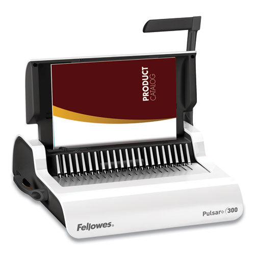 Image of Fellowes® 5006801 Pulsar Manual Comb Binding System, 300 Sheets, 18.13 X 15.38 X 5.13, White
