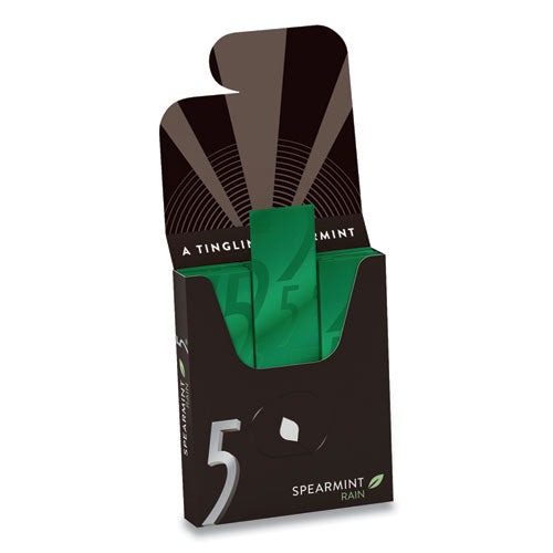 Image of Wrigley'sÂ® 5 Gum, Spearmint Rain, 15 Sticks/pack, 10 Packs/box