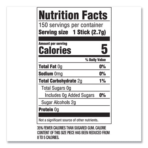Image of Wrigley's® WMW51220 5 Gum, Peppermint Cobalt, 15 Sticks/pack, 10 Packs/box