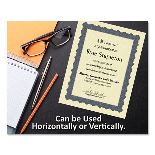 Image of Great Papers!® 934400 Metallic Border Certificates, 11 X 8.5, Ivory/blue With Blue Border, 100/pack