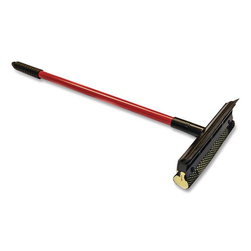 Image of O'DellÂ® Auto Window Squeegee, 8" Wide Blade, Heavy-Duty Mesh Sponge Head, 20" Handle