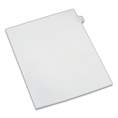 Image of AveryÂ® Preprinted Legal Exhibit Side Tab Index Dividers, Allstate Style, 10-Tab, 4, 11 X 8.5, White, 25/pack
