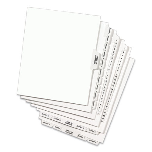 Image of Avery® 01403 Preprinted Legal Exhibit Side Tab Index Dividers, Avery Style, 26-Tab, C, 11 X 8.5, White, 25/pack, (1403)