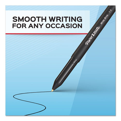 Image of Paper Mate® 3321131C Write Bros. Ballpoint Pen, Stick, Medium 1 Mm, Red Ink, Red Barrel, Dozen