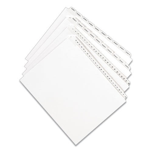 Image of Avery® 01705 Preprinted Legal Exhibit Side Tab Index Dividers, Allstate Style, 25-Tab, 101 To 125, 11 X 8.5, White, 1 Set, (1705)
