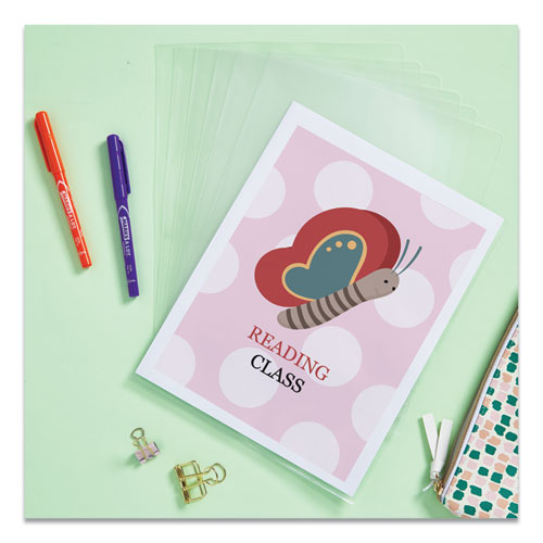 Image of Avery® 72311 Clear Plastic Sleeves, Letter Size, Clear, 12/pack