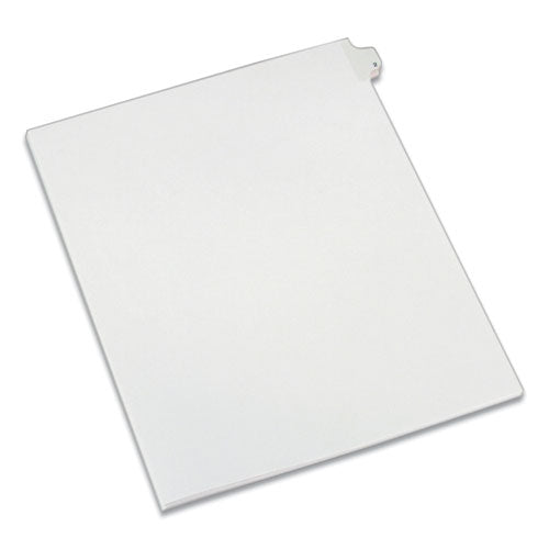 Image of Avery® 82200 Preprinted Legal Exhibit Side Tab Index Dividers, Allstate Style, 10-Tab, 2, 11 X 8.5, White, 25/pack