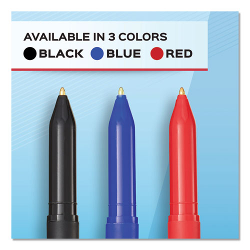 Image of Paper Mate® 3321131C Write Bros. Ballpoint Pen, Stick, Medium 1 Mm, Red Ink, Red Barrel, Dozen