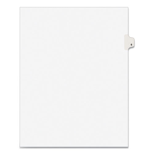 Image of Avery® 11916 Preprinted Legal Exhibit Side Tab Index Dividers, Avery Style, 10-Tab, 6, 11 X 8.5, White, 25/pack