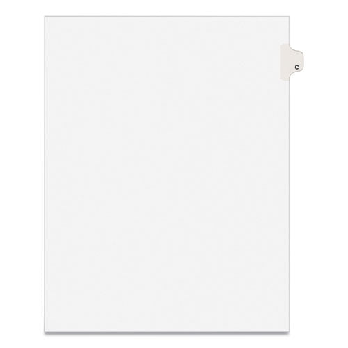 Image of Avery® 01403 Preprinted Legal Exhibit Side Tab Index Dividers, Avery Style, 26-Tab, C, 11 X 8.5, White, 25/pack, (1403)