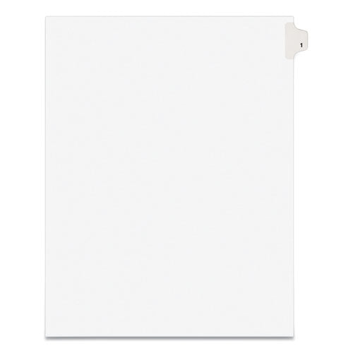 Image of Avery® 11911 Preprinted Legal Exhibit Side Tab Index Dividers, Avery Style, 10-Tab, 1, 11 X 8.5, White, 25/pack