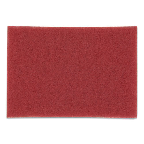 Image of 3M 5100-20 IN X 14 Low-Speed Buffer Floor Pads 5100, 20 X 14, Red, 10/carton