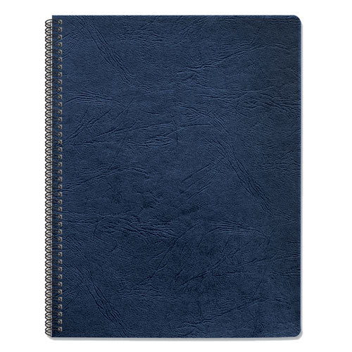 Image of Fellowes® 52136 Expressions Classic Grain Texture Presentation Covers for Binding Systems, Paper, Round Corners, 11.25 x 8.75, Navy, 200/Pack