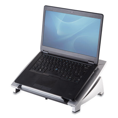 Image of Fellowes® 8032001 Office Suites Laptop Riser, 15.13" X 11.38" X 4.5" To 6.5", Black/silver, Supports 10 Lbs