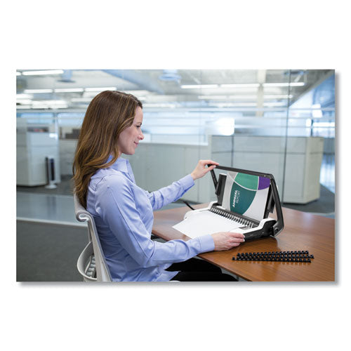 Image of Fellowes® 5006501 Star+ 150 Manual Comb Binding Machine, 150 Sheets, 17.69 X 9.81 X 3.13, White