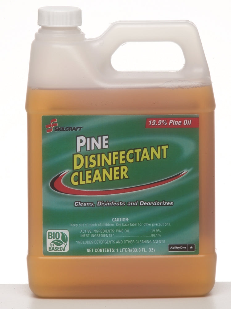 Image of SKILCRAFT® Pine Oil Disinfectant Detergent, 1 Liter Bottle