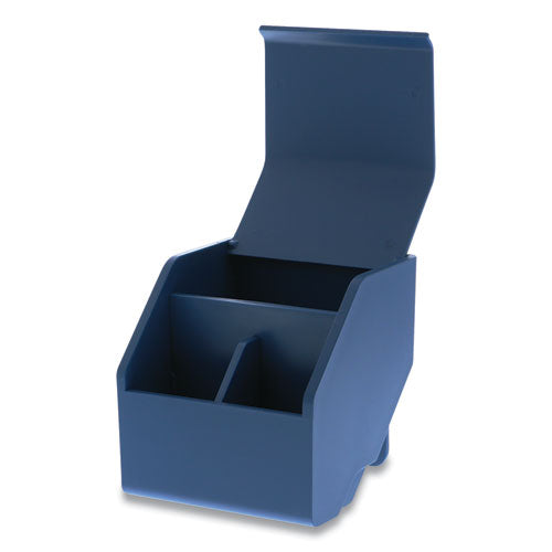 Image of Bostitch® KT-CUP-BLUE Konnect Desktop Organizer Short Storage Bin, 3.4" x 3.5" x 3.5", Blue
