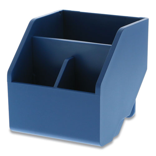 Image of Bostitch® KT-CUP-BLUE Konnect Desktop Organizer Short Storage Bin, 3.4" x 3.5" x 3.5", Blue