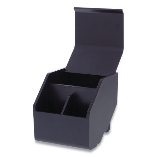Image of Bostitch® KT-CUP-BLK Konnect Desktop Organizer Short Storage Bin, 3.4" x 3.5" x 3.5", Black