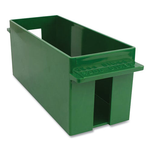Image of CONTROLTEKÂ® Extra-Capacity Coin Tray, Dimes, 1 Compartment, Denomination And Capacity Etched On Side, 10.5 X 4.75 X 5, Plastic, Green