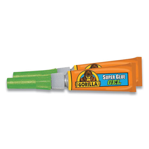 Image of Gorilla® 7820001 Super Glue Gel, Two 0.11 Oz Tubes, Dries Clear