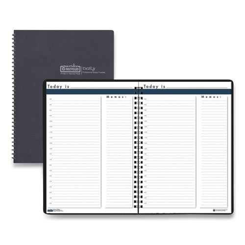 Image of House of Doolittle HOD58807 Recycled Undated Assignment Book For Intermediate Grades, 40-Weeks: Eight-Subject Day, Blue Cover, (100) 11 x 8.5 Sheets