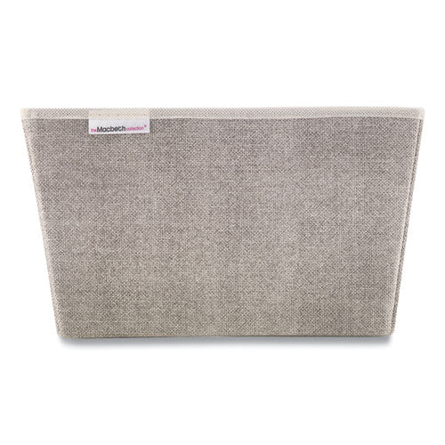 Image of Macbeth Collection® 25434-FEJ Storage Tote, Medium, 7.5" X 10.8" X 13", Tan