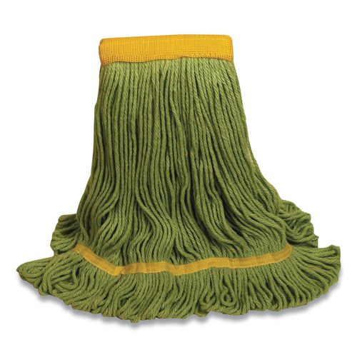 Image of O'Dell® 1200M/GR 1200 Series Mop Head, Pet, Medium, 5" Headband, Green