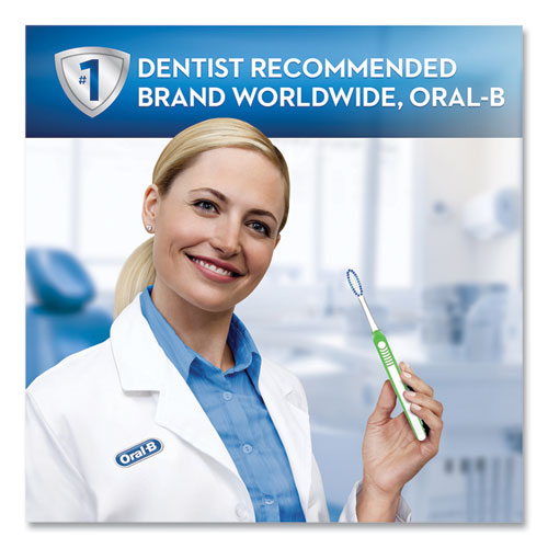 Image of Oral-BÂ® Indicator Contour Clean Soft Toothbrush, Blue
