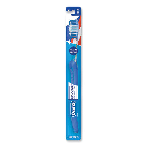Image of Oral-BÂ® Indicator Contour Clean Soft Toothbrush, Blue