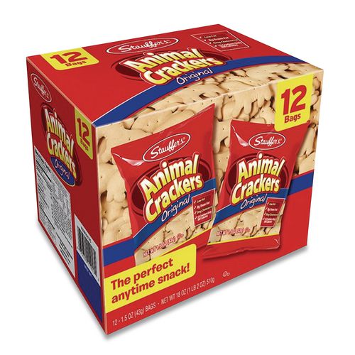 Image of Stauffer's® FLE10173 Animal Crackers, 1.5 Oz Bag, 12/box
