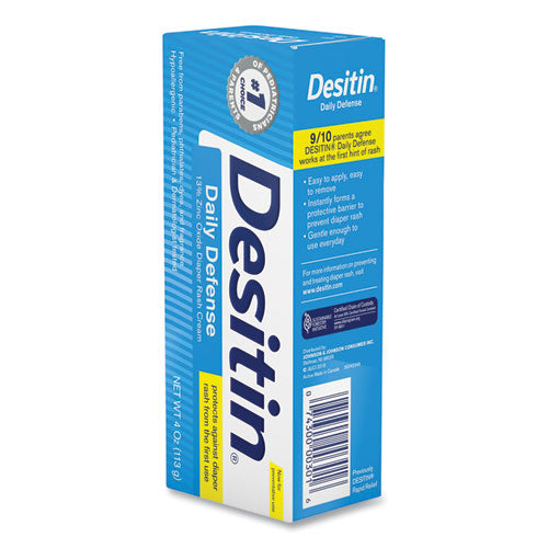 Image of Desitin® 00301 Daily Defense Baby Diaper Rash Cream With Zinc Oxide, 4 Oz Tube
