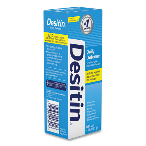 Image of Desitin® 00301 Daily Defense Baby Diaper Rash Cream With Zinc Oxide, 4 Oz Tube