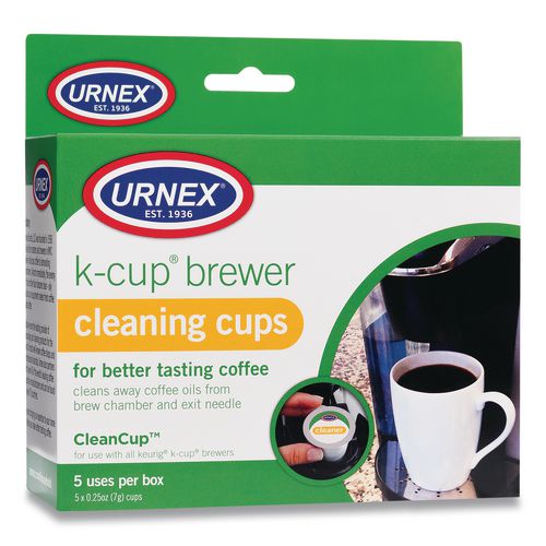 Image of Urnex® UBI70135 Cleancup Coffee Pod Brewer Cleaning Cups, 0.25 Oz Cup, 5/pack