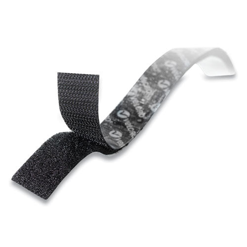 Image of VELCRO® Brand VEL-30168-USA Sticky-Back Fasteners, Removable Adhesive, 0.75" X 35 Ft, Black