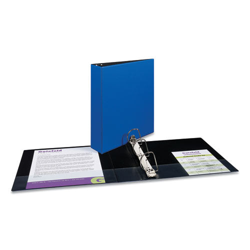 Image of Avery® 27551 Durable Non-View Binder With Durahinge And Slant Rings, 3 Rings, 2" Capacity, 11 X 8.5, Blue