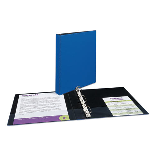 Image of Avery® 27251 Durable Non-View Binder With Durahinge And Slant Rings, 3 Rings, 1" Capacity, 11 X 8.5, Blue